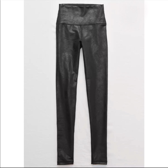 Aerie Hugger High Waisted Crackle Legging SOLD - Picture 2 of 4